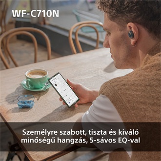 Sony WFC710 True Wireless Bluetooth zajszűrős fehér fülhallgató