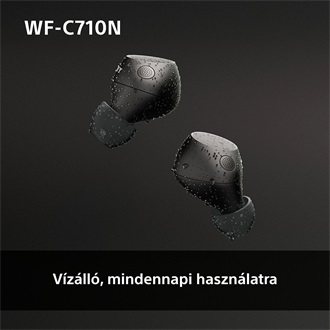 Sony WFC710 True Wireless Bluetooth zajszűrős fekete fülhallgató