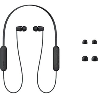 Sony WI-C100 vízálló fülhallgató headset fekete