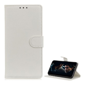 Sony Xperia 10 plus Gigapack tok álló, bőr hatású FLIP, prémium, FEHÉR