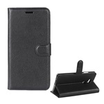 Sony Xperia L2 Gigapack tok álló, bőr hatású FLIP, prémium, FEKETE