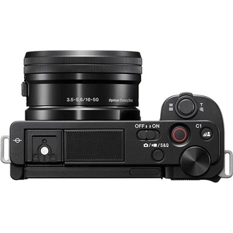 Sony ZV-E10 váz digitális fényképezőgép fekete + PZ 16-50mm f/3.5-5.6 II objektív KIT