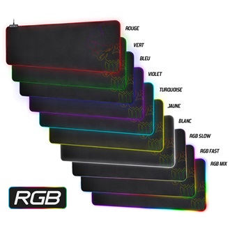 Spirit of Gamer RGB Large gaming egérpad fekete