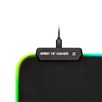 Spirit of Gamer RGB Large gaming egérpad fekete