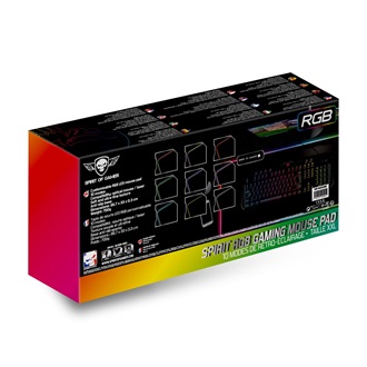 Spirit of Gamer RGB Large gaming egérpad fekete