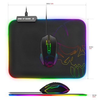 Spirit of Gamer RGB Medium gaming egérpad fekete