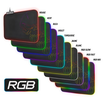 Spirit of Gamer RGB Medium gaming egérpad fekete