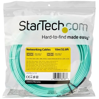 StarTech LC Duplex -> LC Duplex M/M adatkábel 10m kék OM4 Multimode 50/125µm
