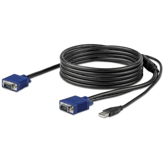 StarTech VGA USB-A 2.0 -> VGA M/M KVM kábel 3m fekete