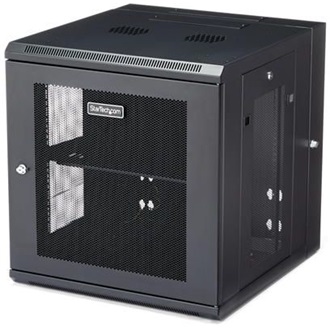 StarTech 12U 19" fali rack szekrény fekete