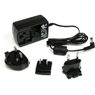 StarTech Universal DC 5,5 x 2,1mm hálózati adapter 1.4m fekete