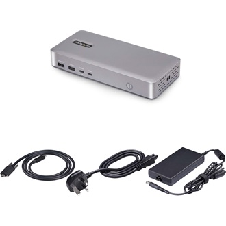 StarTech 155UE-USB4-DOCK 9-port 100W USB4 dokkoló ezüst