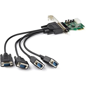 StarTech 16950 UART Serial RS232 4-port PCIe x1 bővítőkártya ezüst