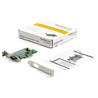 StarTech 16950 UART Serial RS232 DB9 1-port PCIe x1 bővítőkártya ezüst