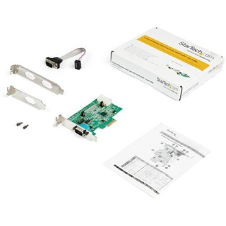 StarTech 16950 UART Serial RS232 DB9 2-port PCIe x1 bővítőkártya ezüst