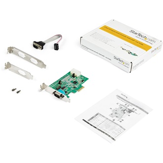StarTech 16950 UART Serial RS232 DB9 2-port PCIe x1 bővítőkártya ezüst