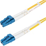 StarTech LC Duplex -> LC Duplex M/M adatkábel 1m sárga OS2 Single Mode, 9/125µm, 100G