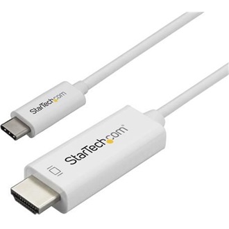 StarTech USB-C / Thunderbolt -> HDMI 2.0 M/M video kábel 1m fehér DP Alt Mode HBR2