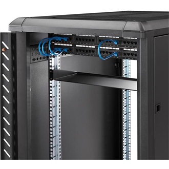 StarTech 1U 7" rack polc fekete