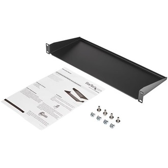 StarTech 1U 7" rack polc fekete