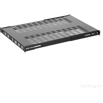 StarTech 1U állítható rack polc fekete