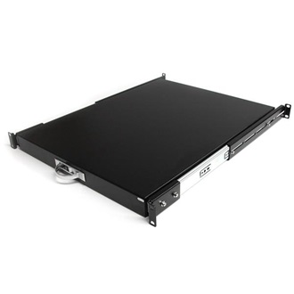 StarTech 2 in 1 1U rack polc fekete
