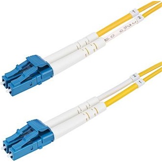 StarTech LC Duplex -> LC Duplex M/M adatkábel 2m sárga OS2 Single Mode, 9/125µm, 100G