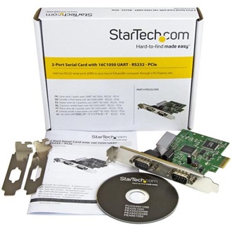 StarTech 2-PORT PCI EXPRESS SERIAL CARD W/16C1050 UART-RS232 SERIAL CARD