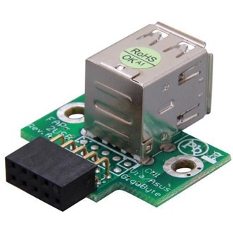StarTech USB Pinheader 10pin -> 2db USB-A 2.0 F/F adapter
