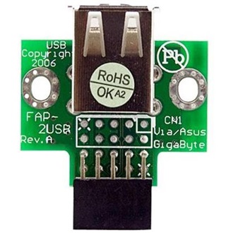 StarTech USB Pinheader 10pin -> 2db USB-A 2.0 F/F adapter