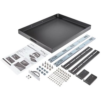 StarTech 2 in 1 1U rack polc fekete
