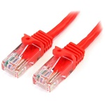 StarTech RJ45 CAT5e UTP -> RJ45 CAT5e UTP M/M adatkábel 3m piros