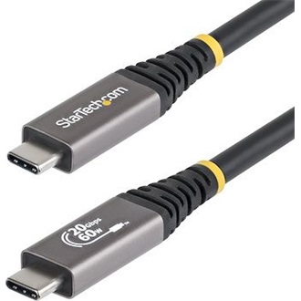 StarTech 20Gbps USB4 -> USB4 M/M adatkábel 3m fekete-szürke