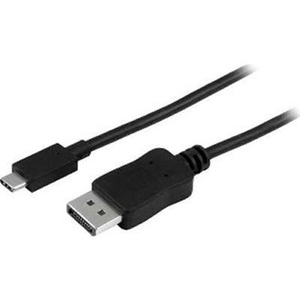 StarTech USB-C -> DisplayPort 1.2 video kábel 3m fekete DP Alt Mode