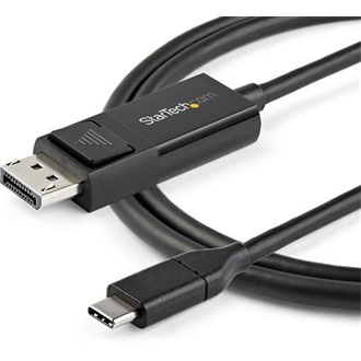 StarTech USB-C / Thunderbolt -> DisplayPort 1.2 M/M video kábel 1m fekete HBR2/HDR
