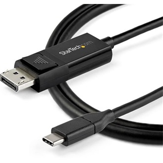 StarTech USB-C / Thunderbolt -> DisplayPort 1.4 M/M video kábel 1m fekete HBR3/HDR/DSC
