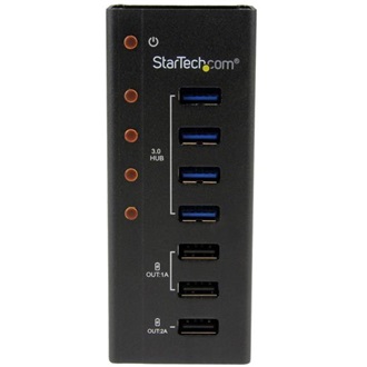 StarTech 4 portos USB3.0 HUB +2x1A & 1x2A Charging Port