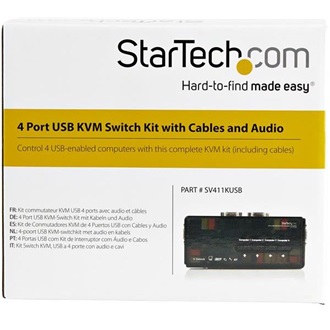 StarTech 4 portos USB2.0 KVM switch Kit
