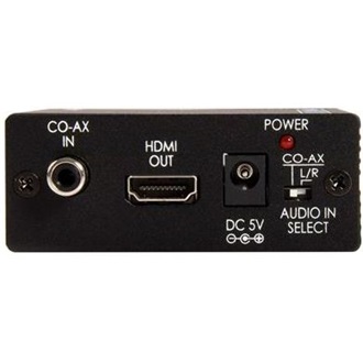 StarTech 4db RCA Jack stereo 3,5mm -> HDMI F/F konverter fekete