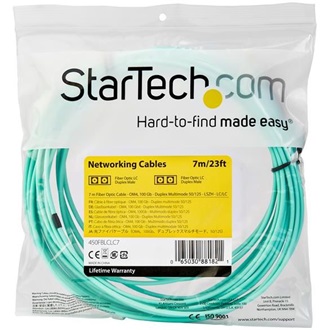 StarTech LC Duplex -> LC Duplex M/M adatkábel 7m kék OM4 Multimode 50/125µm 100Gbps