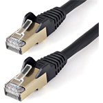 StarTech RJ45 CAT6A 10Gb STP -> RJ45 CAT6A 10Gb STP M/M adatkábel 7.5m fekete