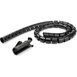 StarTech CMSCOILED2 Cable Management Sleeve Spiral kábelkötegelő fekete 2,5m 25mm