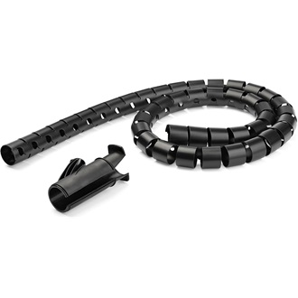 StarTech CMSCOILED2 Cable Management Sleeve Spiral kábelkötegelő fekete 2,5m 25mm