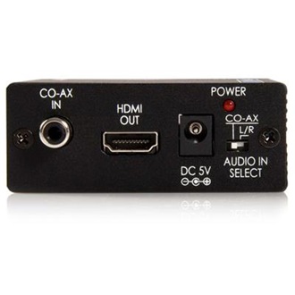 StarTech 4db RCA Jack stereo 3,5mm -> HDMI F/F konverter fekete