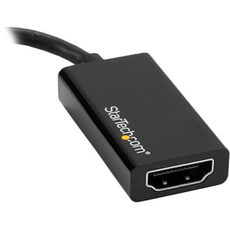 StarTech DisplayPort 1.4 -> HDMI 2.0 M/F adapter 0.1m fekete