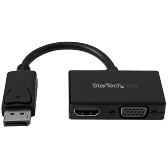 StarTech Displayport -> HDMI VGA M/F adapter 0.2m fekete