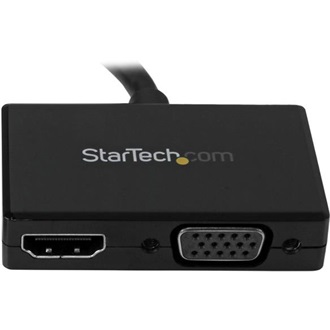 StarTech Displayport -> HDMI VGA M/F adapter 0.2m fekete