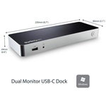 StarTech DUAL USB C DOCK - WINDOWS - PD .