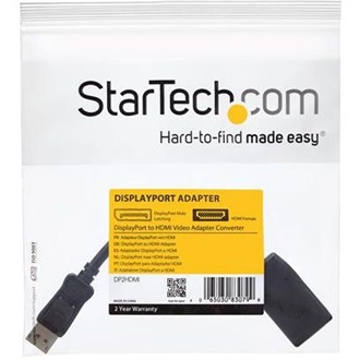 StarTech Displayport -> HDMI M/F adapter 0.1m fekete