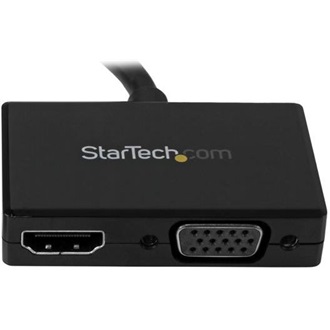 StarTech Displayport -> HDMI VGA M/F adapter 0.2m fekete